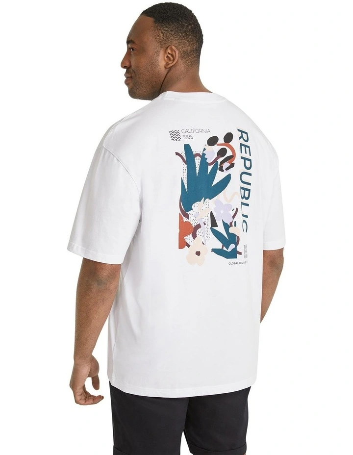 Republic Relaxed Fit Tee in White