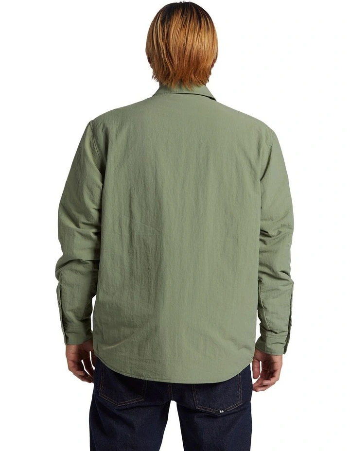 Cold Snap Insulated Shacket in Sea Spray