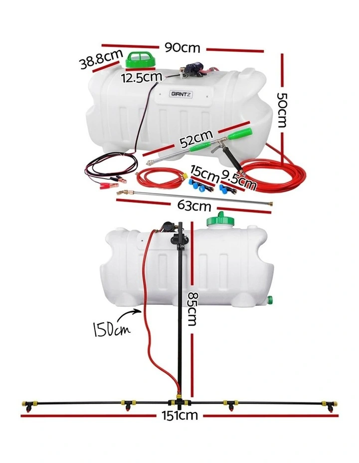 100L ATV Weed Sprayer Set SPRAYER-100L-BOOM