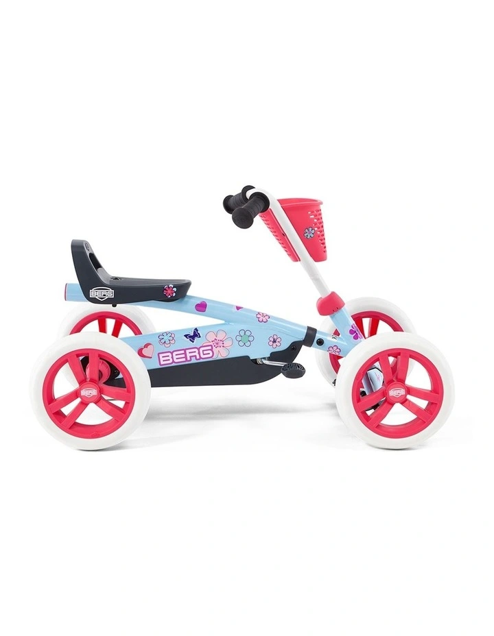 Buzzy Bloom Pedal Go Kart Ride On Toy Car Set in Pink