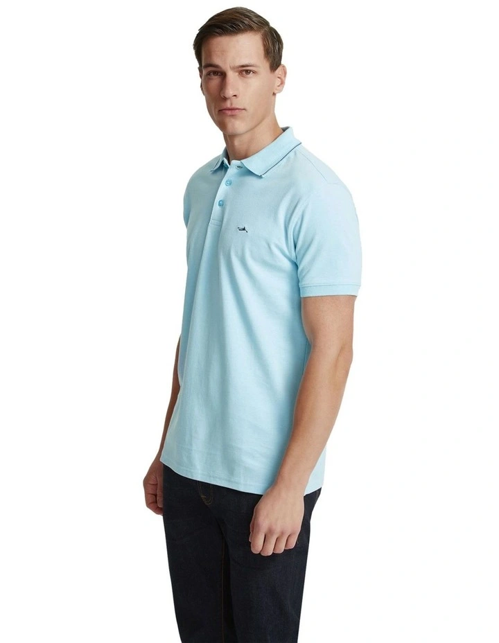 Jamie Pique Polo in Blue