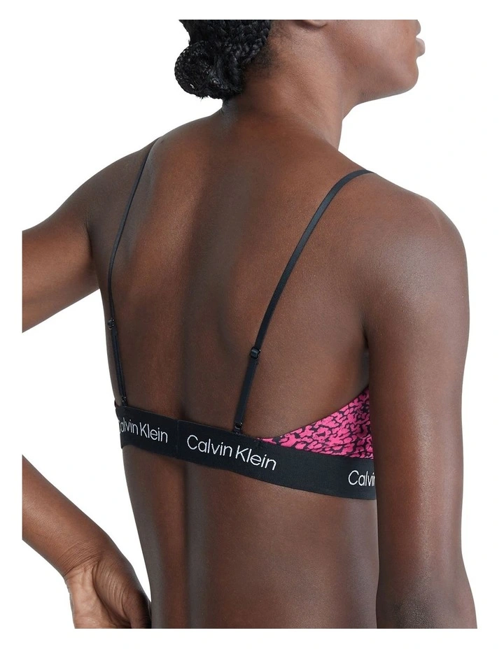 CK 1996 Cotton Unlined Bralette in Pink