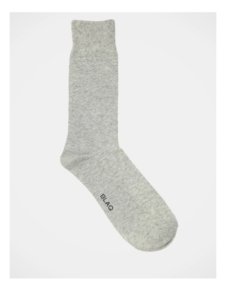 Cotton Plain Sock in Grey
