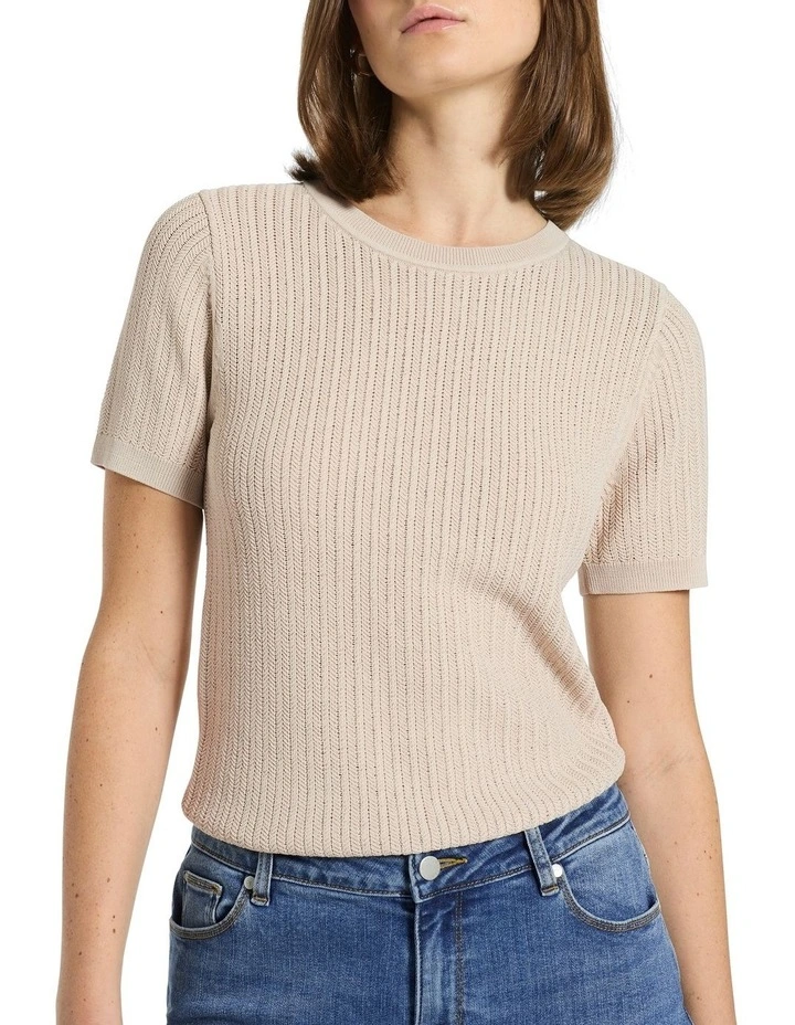 Tayla Knit Top in Natural