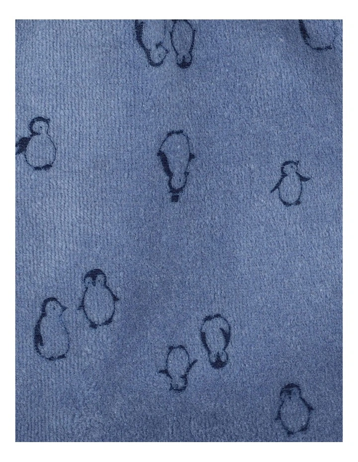 Blair Velour Beanie in Blue