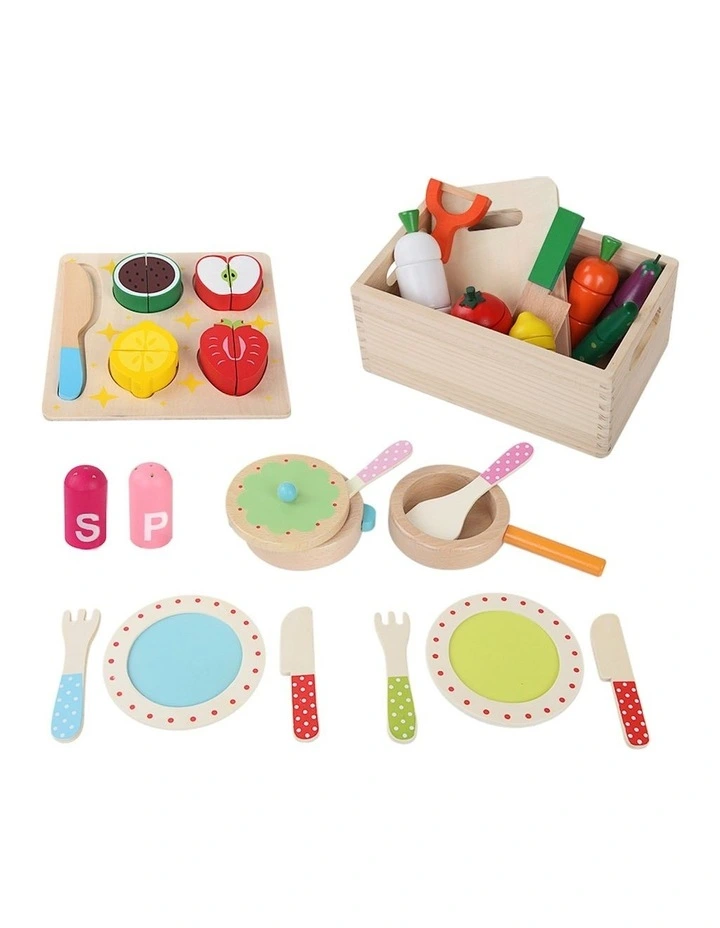 Learn and Play Kitchen Wooden Utensils