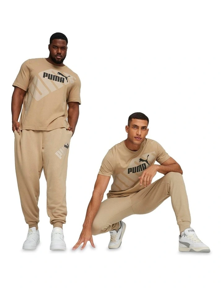 Power Graphic Tee in Prairie Tan