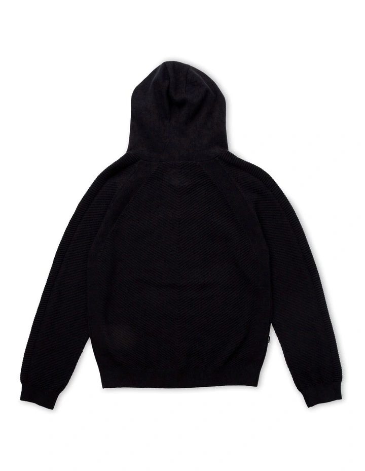 The Northridge Knitted Hoodie (8-12 Years) in Navy