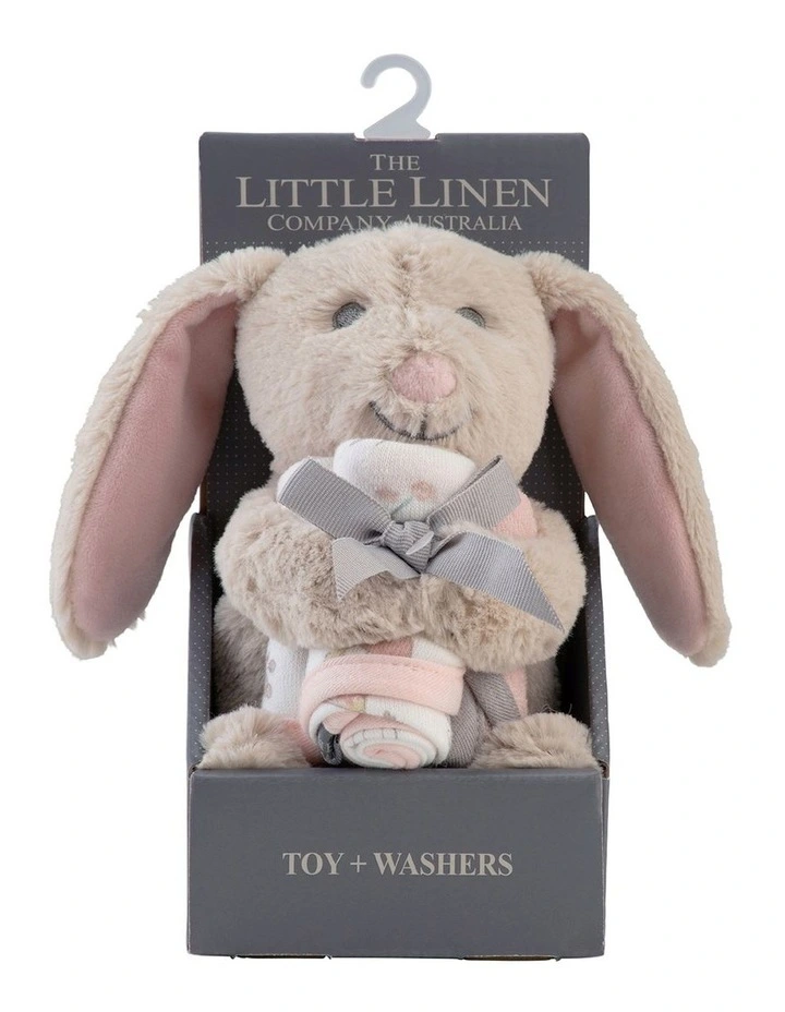 Plush Toy & Washers Harvest Bunny