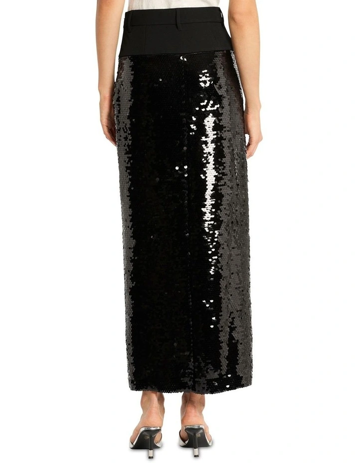 Deliria Maxi Skirt in Black