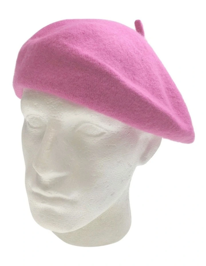 Winter Warm Army Style French Beret Military Cap in Light Pink