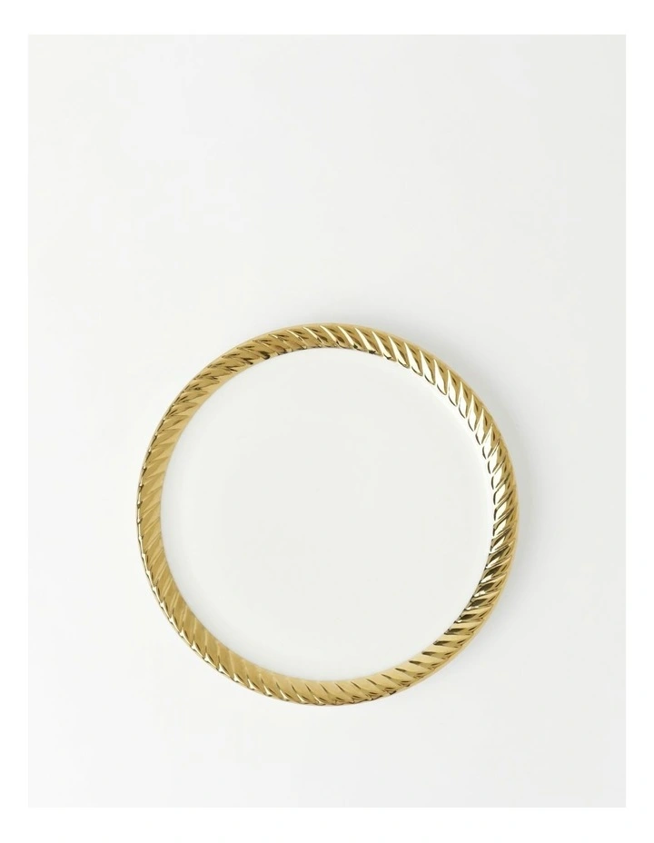 Gold Rope Side Plate White