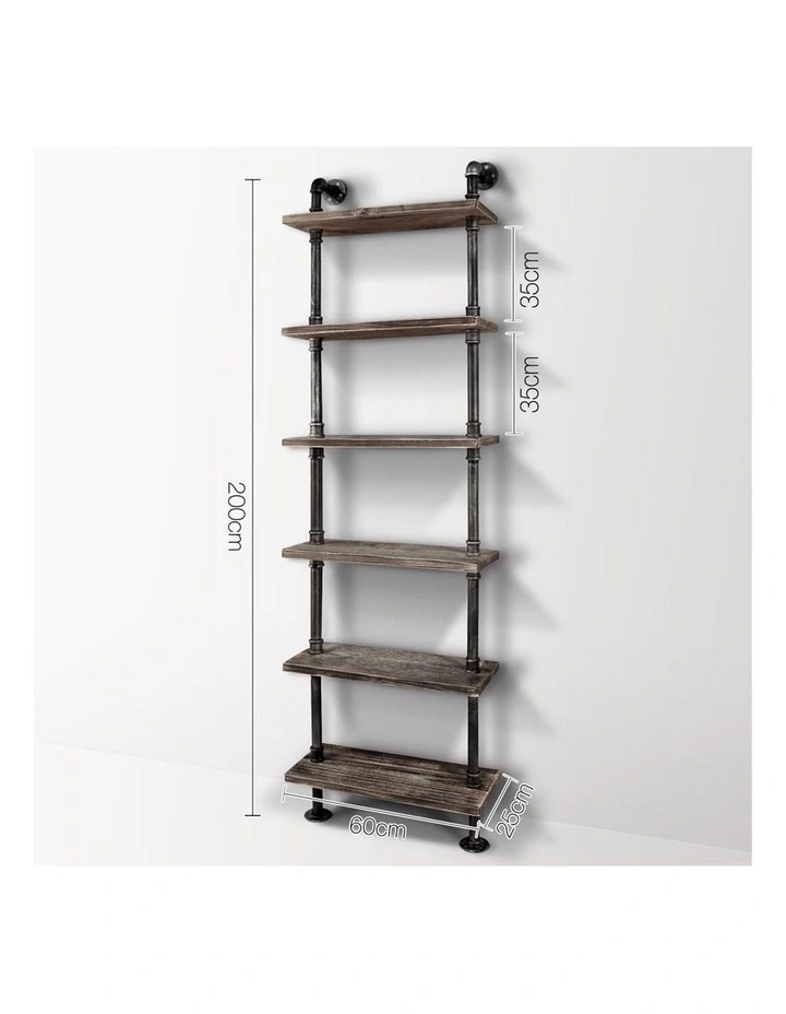 6 Level DIY Wooden Bookshelf