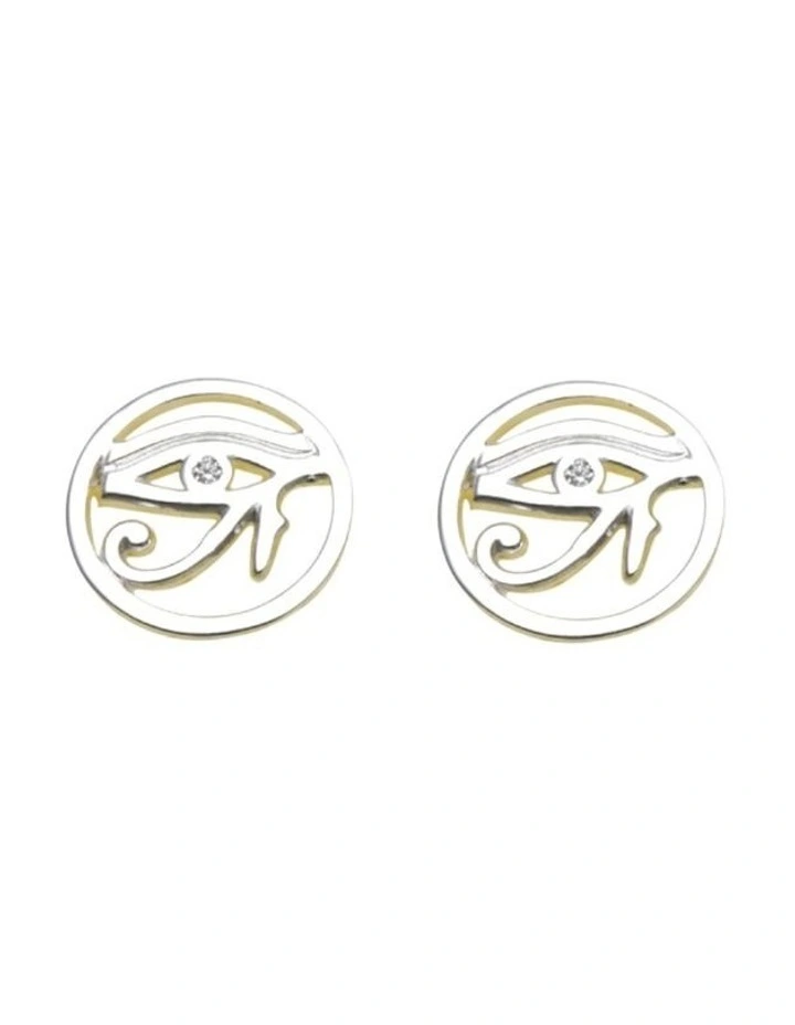 Eye Of Horus Silver Studs