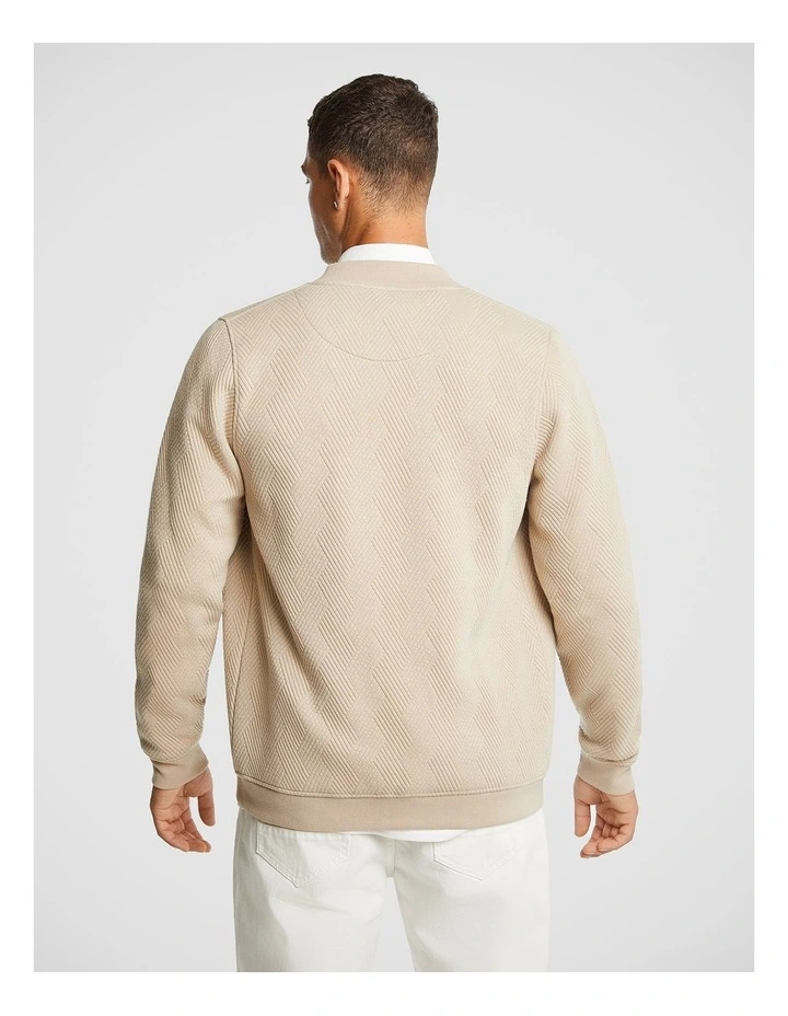 Enzo Textured Jacket in Natural