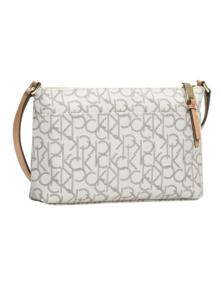 Monogram Almond Zip Top Crossbody Bag