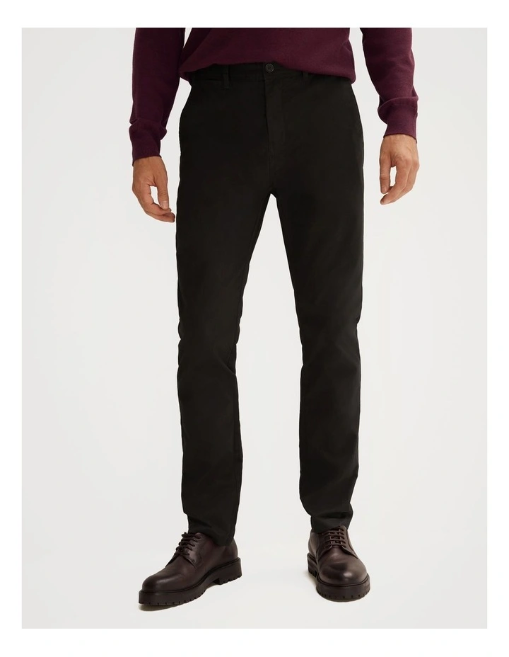 Slim Chino Pant in Black