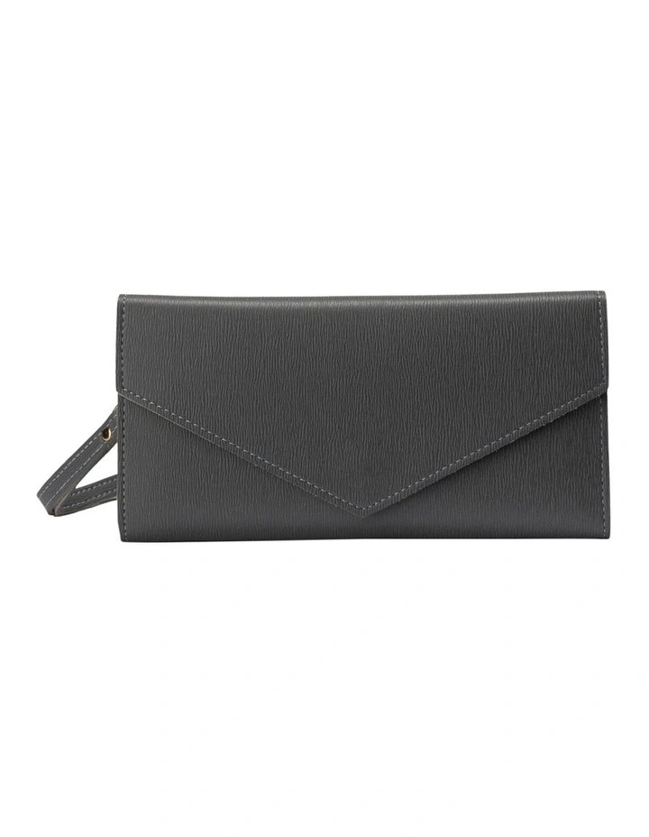 Mikaela Long Wallet in Grey