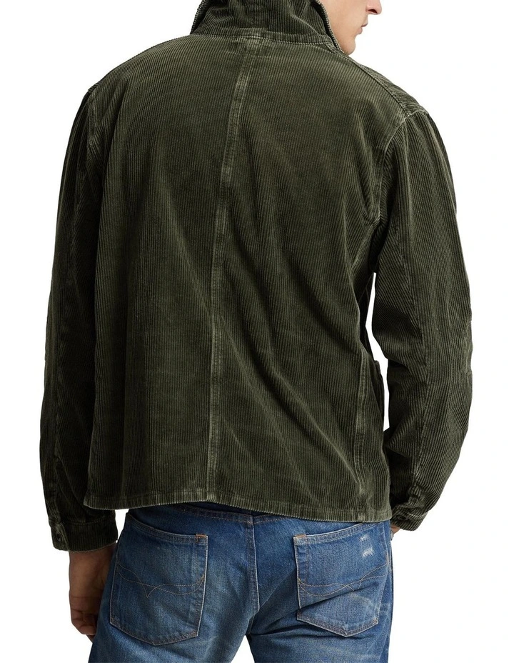Corduroy Utility Jacket in Green