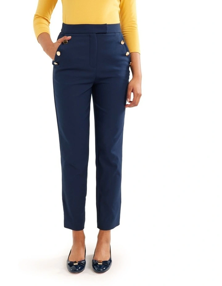 Verona Pants in Navy Blue