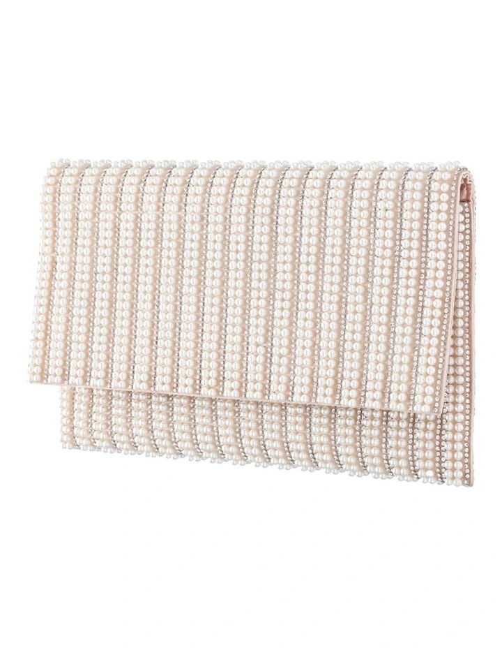 Kimora White Pearl Bag in White