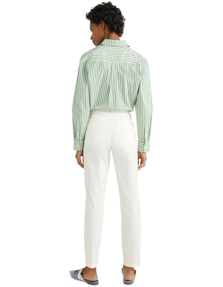 Slim Fit Twill Chino in White