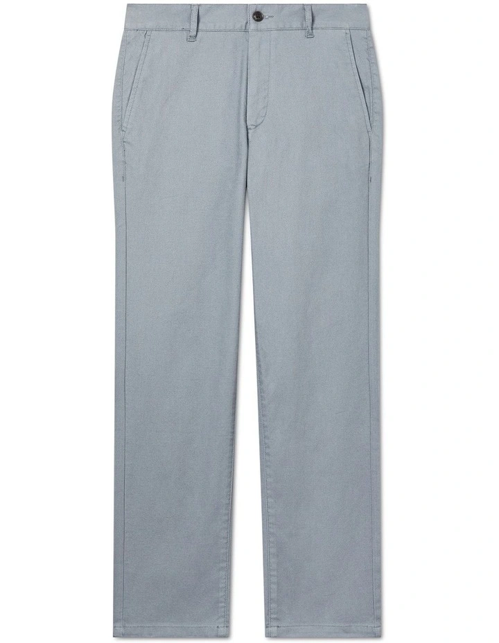 Youth Fit Washed Oxford Chino in Grey