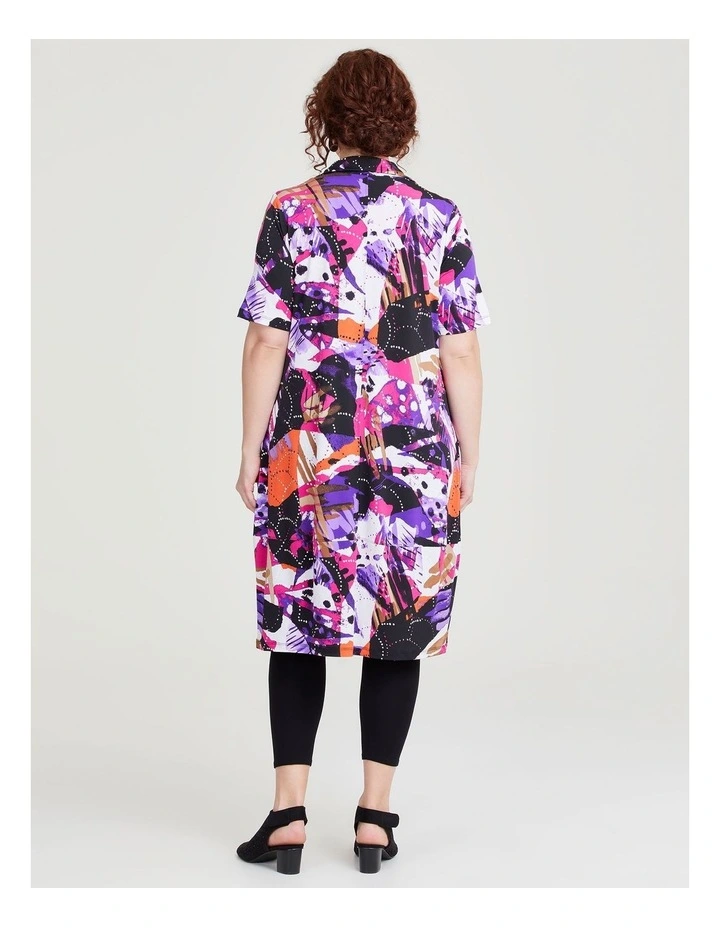 Collar Luna Tulip Dress in Print