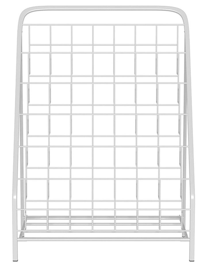 6 Tiers Foldable Bookshelf in White