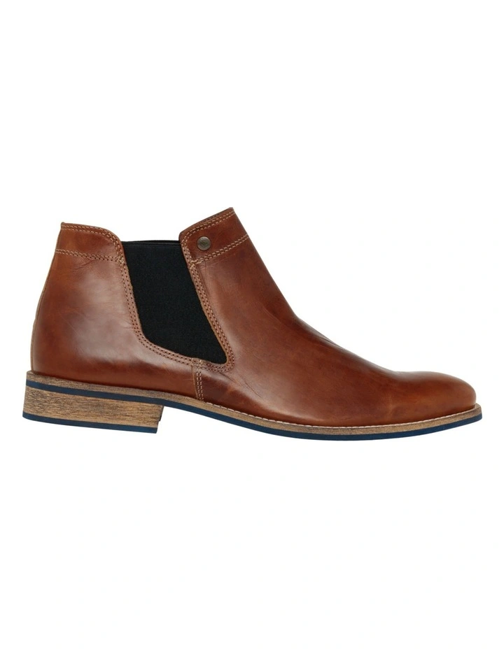 Drake Leather Ankle Boot in Tan