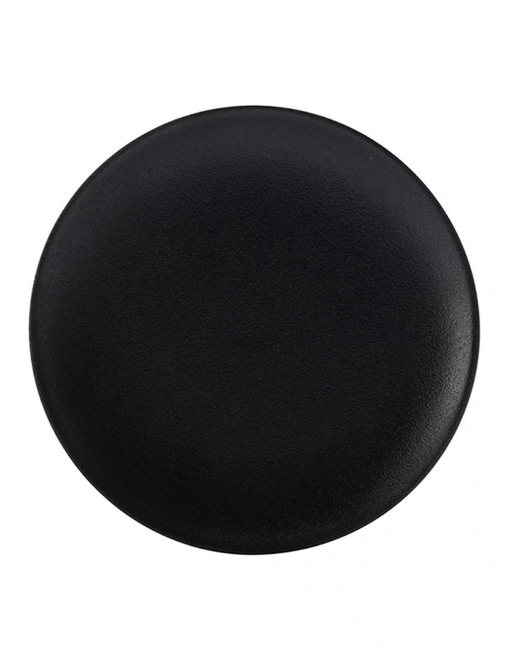 Caviar Coupe Plate 20cm in Black