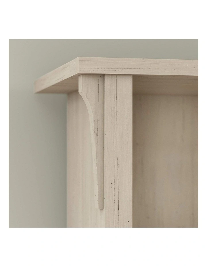 Salinas Shoe Bench with Hall Tree in Antique White