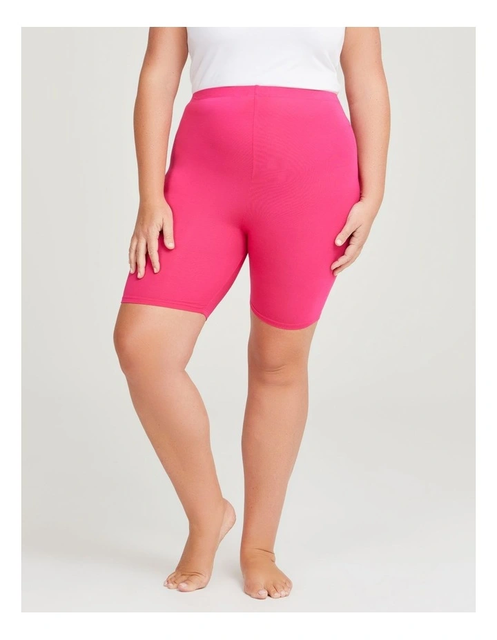 Bamboo Anti Chafe Crop Short in Candy Pink