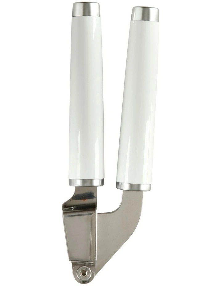 Classic Garlic Press in White