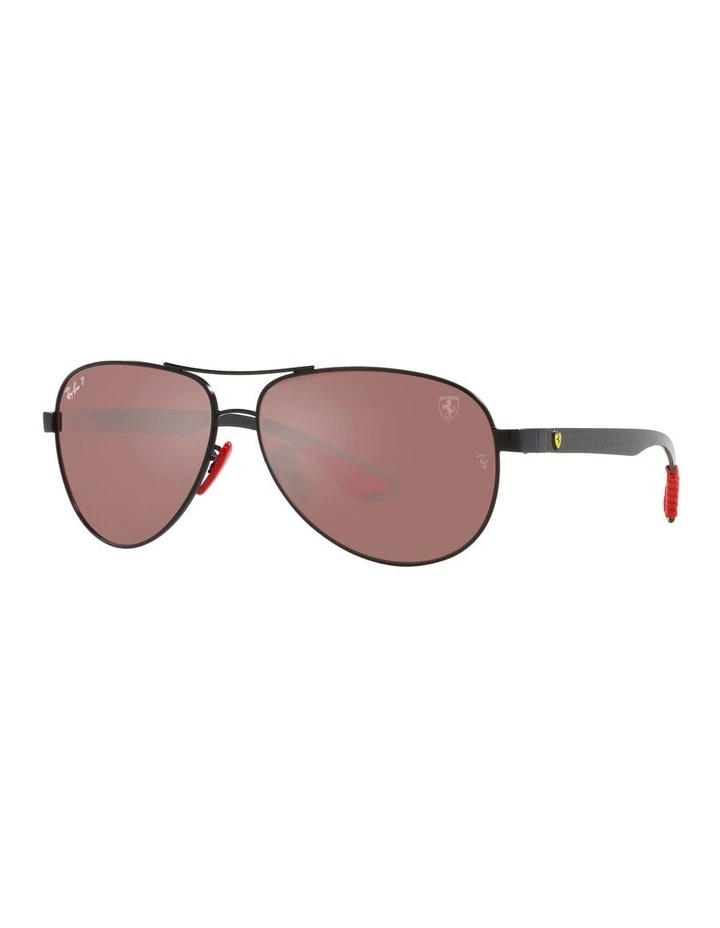 RB8331M Scuderia Ferrari Collection Polarised Sunglasses in Black