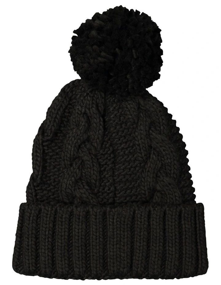 Cozy Up Black Beanie