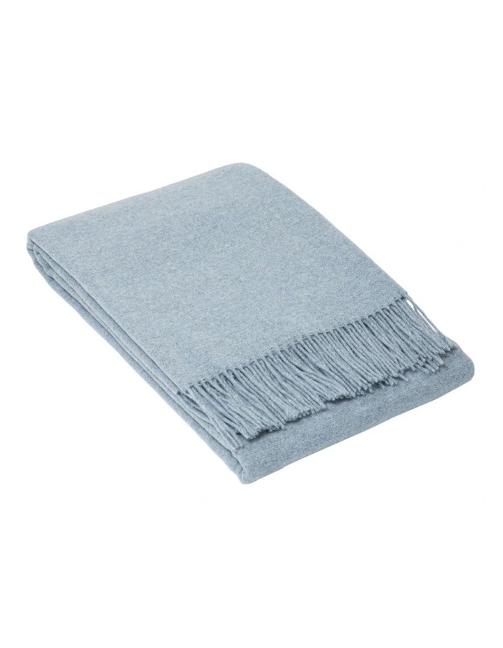 Oxford Throw Blanket in Sky Blue
