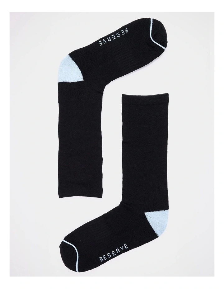 Organic Comfort Socks 3 Pack in Black