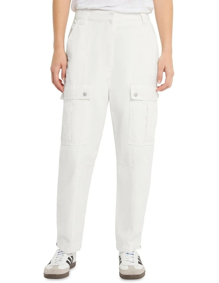 Dream Team Cargo Pant in White