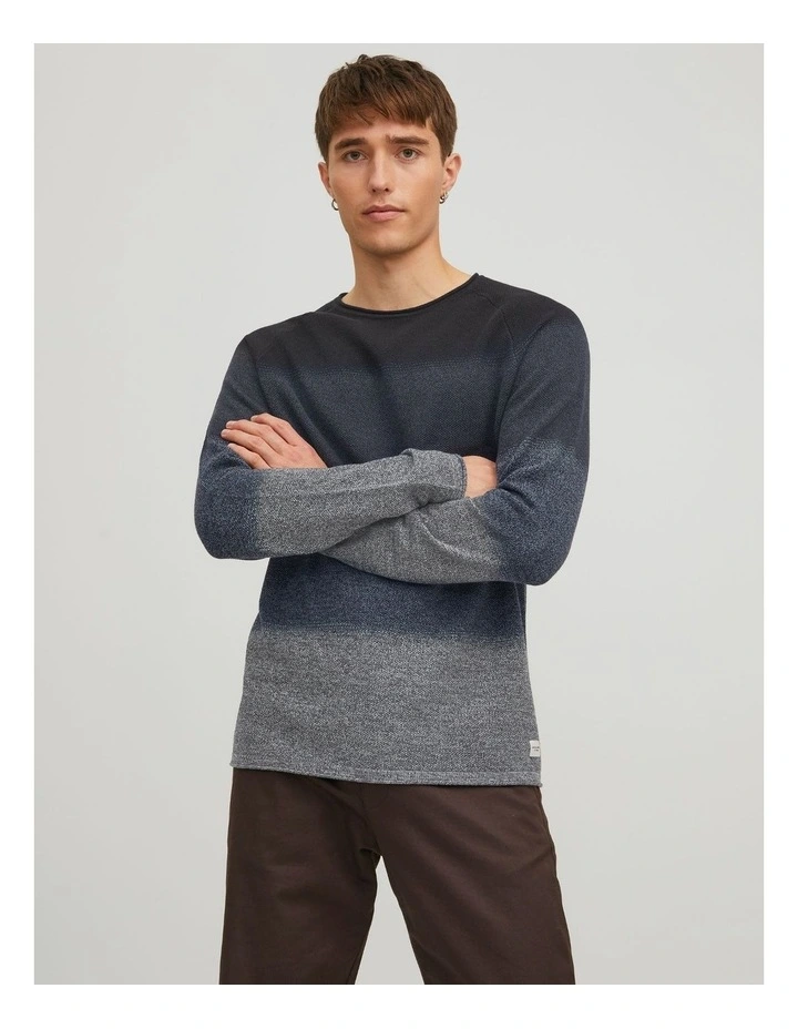 Hill Crew Neck Sweater in Navy