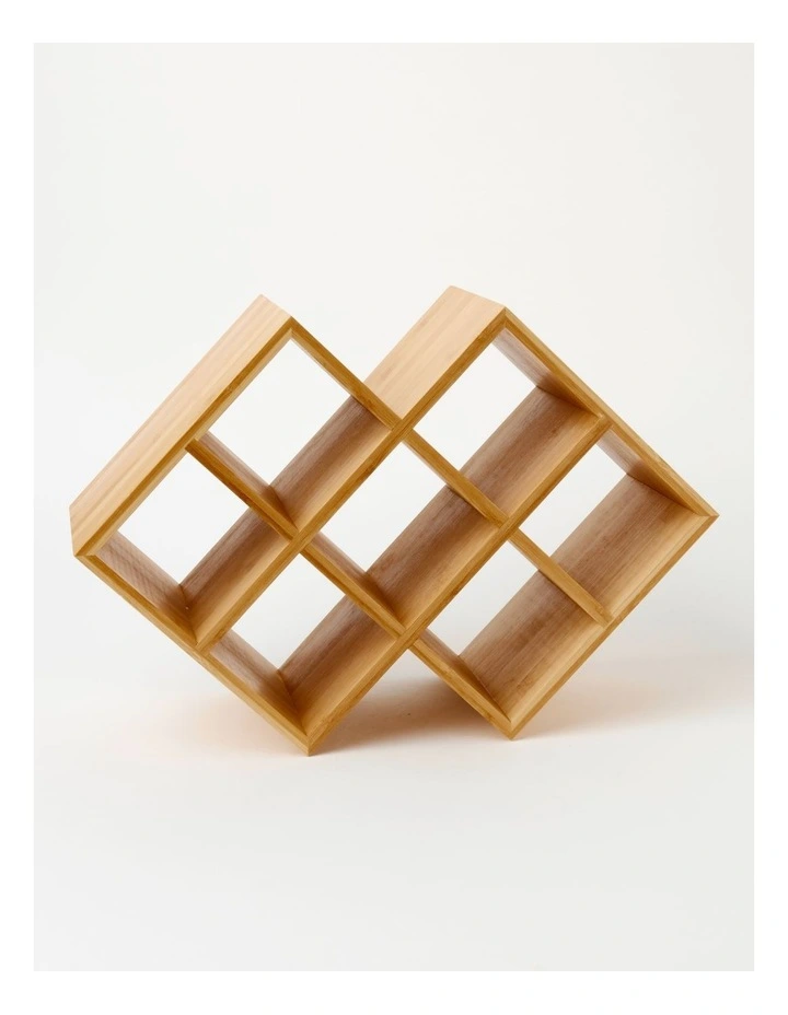 Wine Rack 7 Bottles in Bamboo