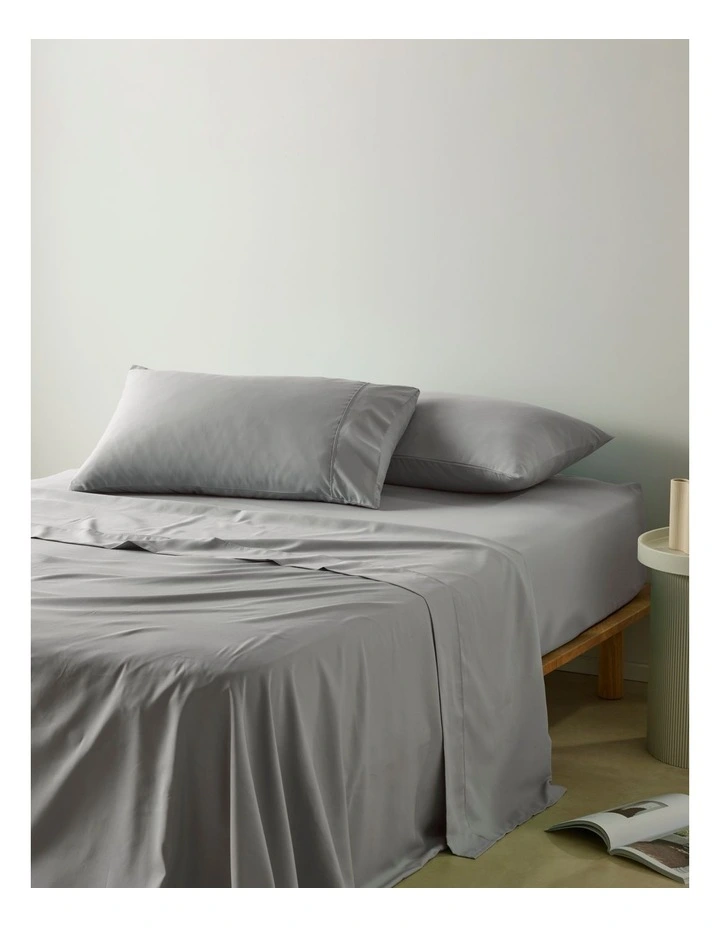 Super Soft Microfibre Sheet Set Silver