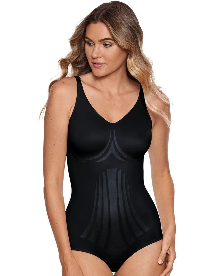 Lycra Fit Sense Extra Firm Control Shaping Bodysuit in Black