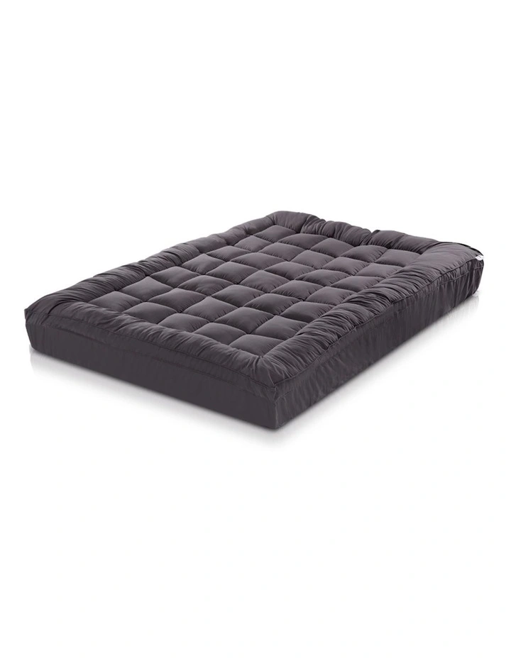 Bamboo Charcoal Pillowtop Mattress Topper Protector Cover Double