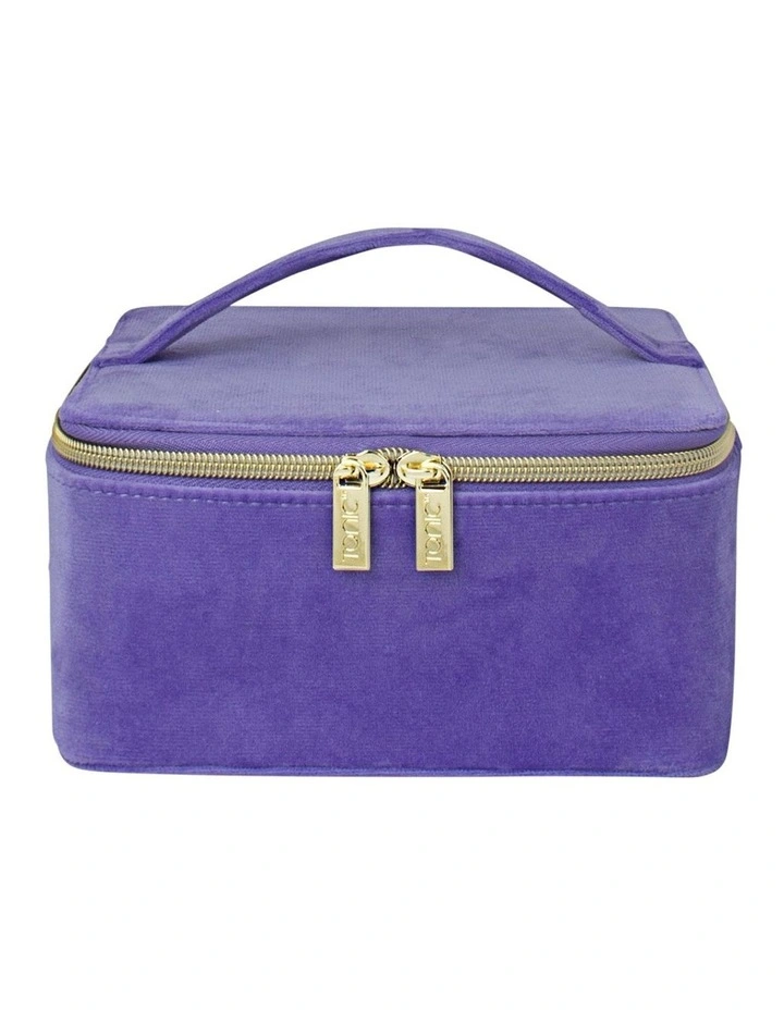 Luxe Velvet Large Jewellery Cube in Iris