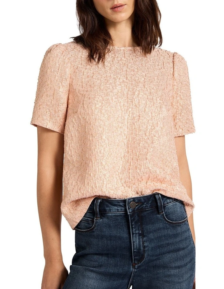 Kiss The Girl Top in Rose Gold