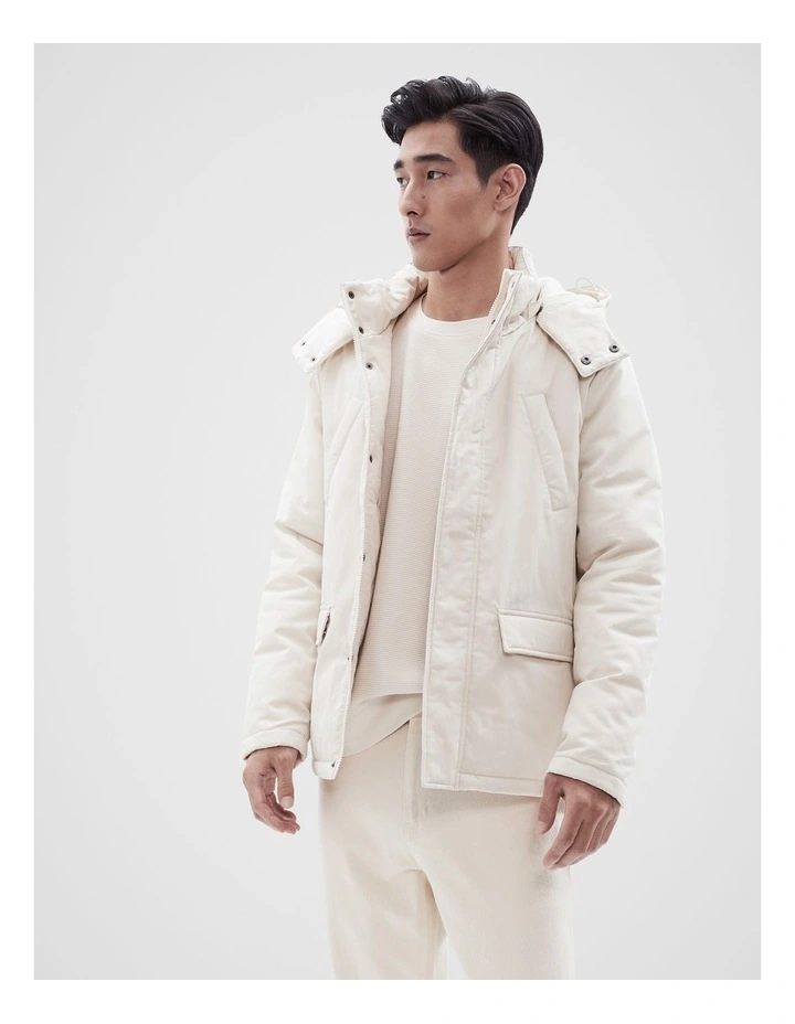 Everyday Parka Jacket in Cream