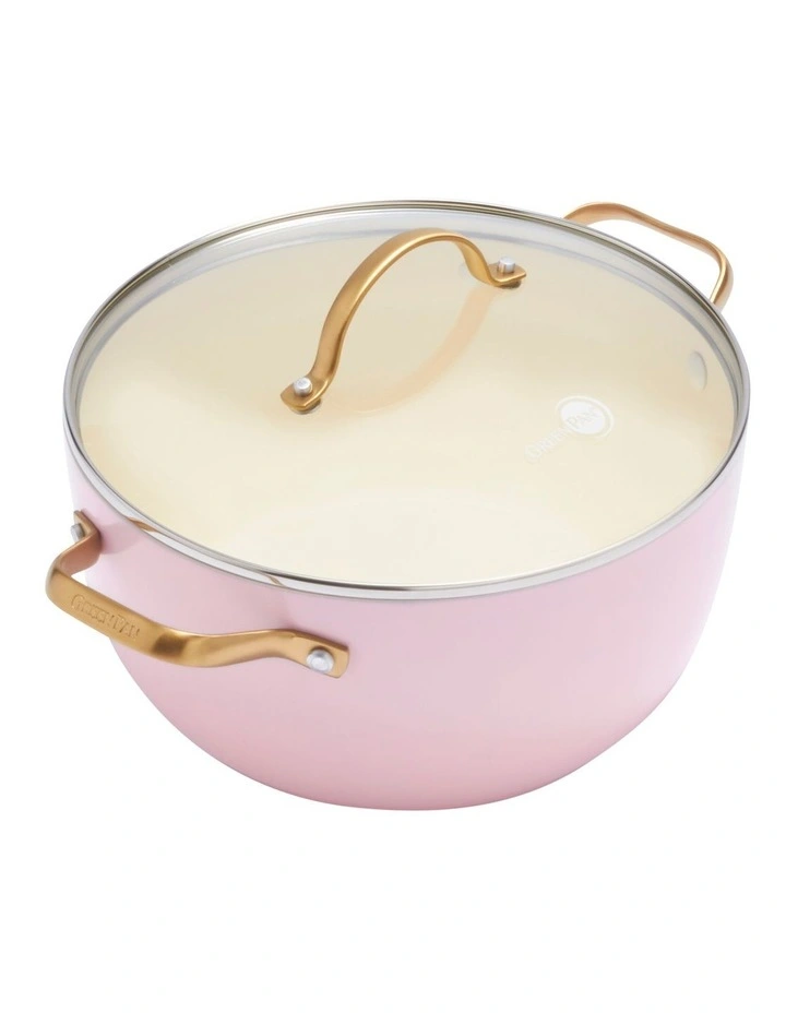 Padova Stock Pot with Lid 24cm in Blush