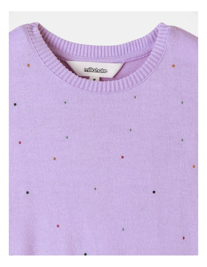 Ruffle Peplum Long Sleeve Top in Lilac
