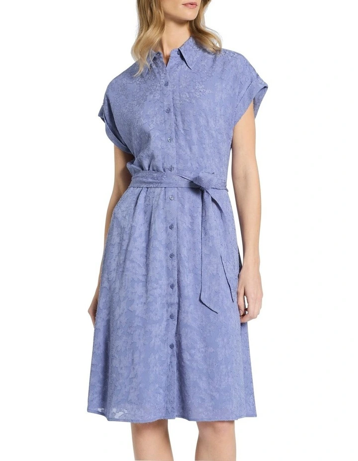 Addi Shirt Dress in Hydrangea